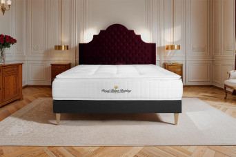 Ensemble Matelas Sommier 200x200 cm - Sommier Noir (en kit) - George V Ensemble Matelas Sommier 200x200 cm - Sommier Noir (en kit) - George V