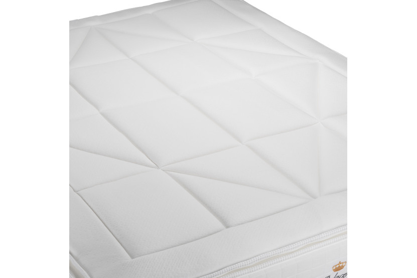 Ensemble Matelas Sommier 90x190 cm - Sommier Blanc (déjà monté) - George V