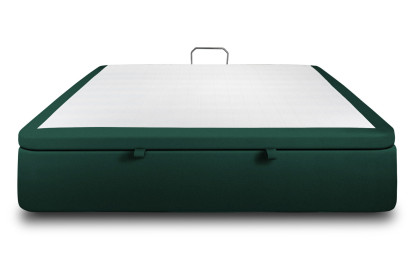 Sommier Coffre 180x200 cm - Velours - Vert