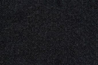 Lit 90x200 cm - Sommier à lattes H29 cm + tête de lit à lignes - Tissu Bouclette Noir