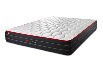 Matelas 140x190 cm Ressorts ensachés et Mémoire de forme - Boost