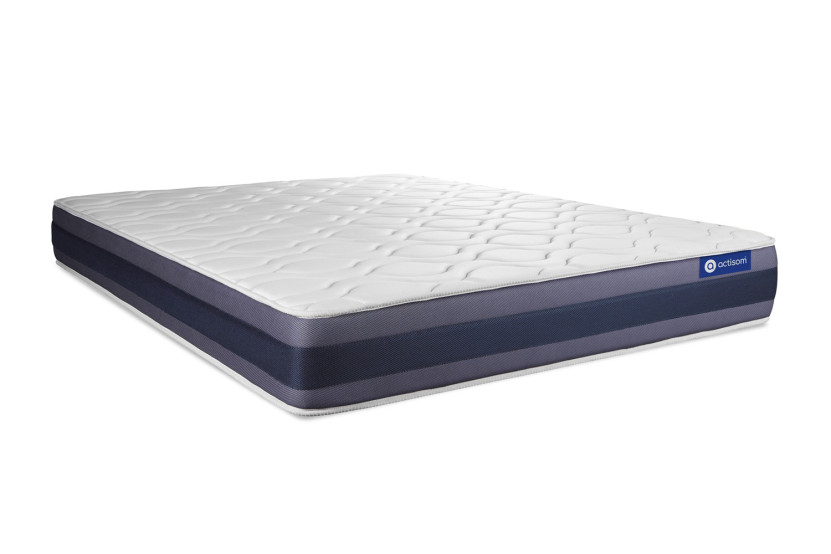 Ensemble Matelas Sommier 160x200 cm - Sommier Gris (en kit) - Actiflex Morpho