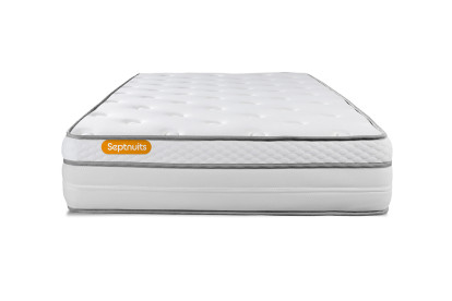 Matelas 90x190 cm Ressorts ensachés et Mémoire de forme - Memo Luxe