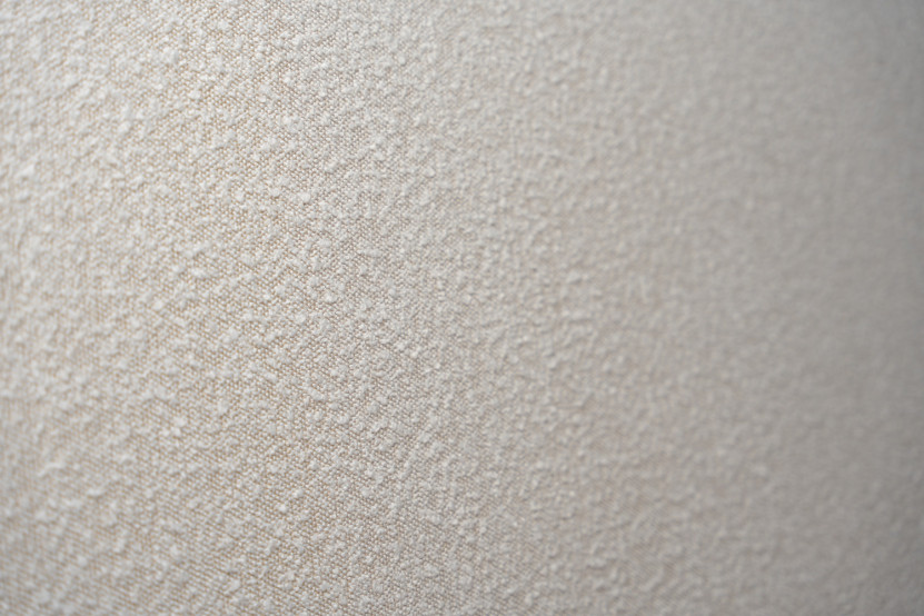 Lit 90x200 cm avec Tête de lit tapissée - Tissu Bouclette