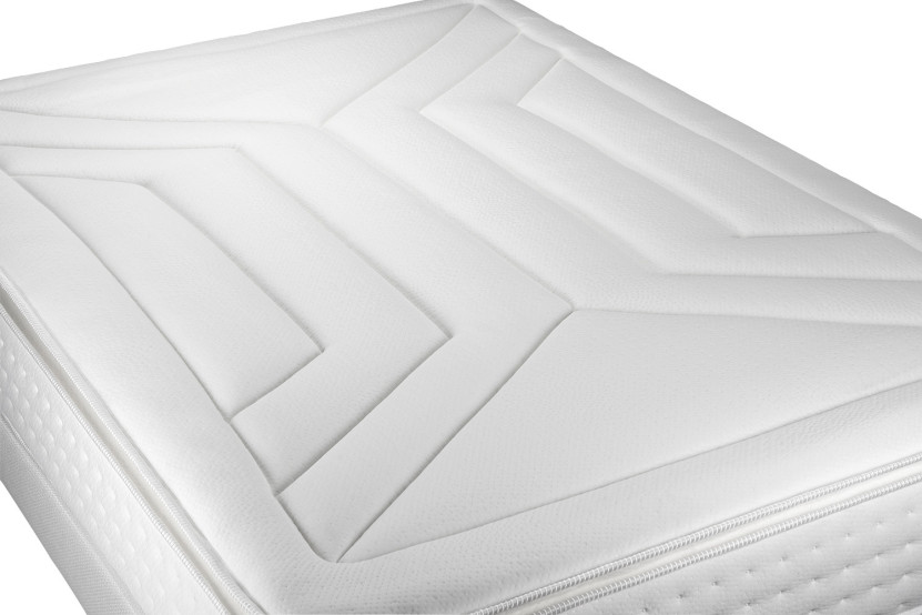 Ensemble Matelas Sommier 140x190 cm - Sommier Gris (déjà monté) - Vingt-Quatre PLUS