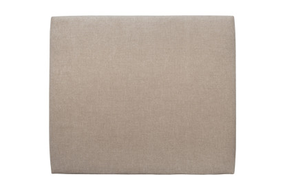 Tête de lit 200 cm Tapissée - Tissu Toile Natté Beige Brun
