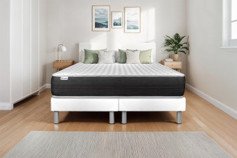 Ensemble Matelas Sommier 180x200 cm - 2 Sommiers Blanc - Vitalspring