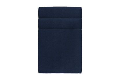 Tête de lit 90 cm Lignes - Tissu Velours Bleu Ocean