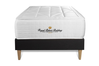 Ensemble Matelas Sommier 90x200 cm - Sommier Noir (en kit) - Windsor Ensemble Matelas Sommier 90x200 cm - Sommier Noir (en kit) - Windsor