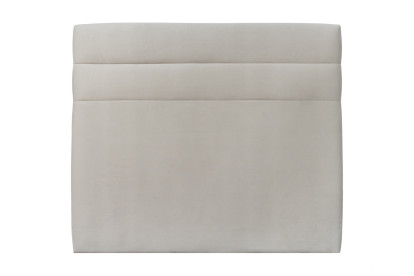 Tête de lit 200 cm Lignes - Tissu Velours Gris Clair