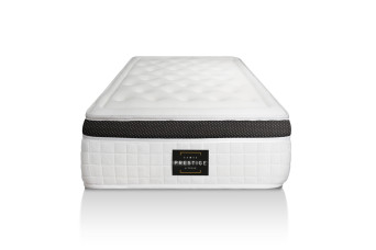 Ensemble Matelas Sommier 120x200 cm - Sommier Noir (déjà monté) - Privilège