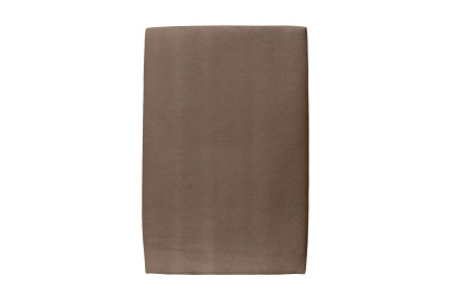 Lit 90x200 cm - Sommier tapissier H35 cm + tête de lit tapissée - Tissu Velours Taupe