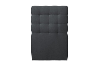 Tête de lit 90 cm Capitonnée - Tissu Velours Gris Anthracite