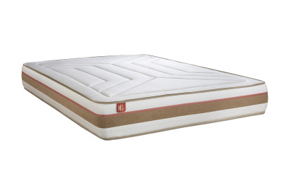 Matelas 200x200 cm Ressorts ensachés et Mémoire de forme - Le Tendre