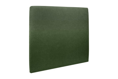 Lit coffre 160x200 cm avec Tête de lit tapissée - Tissu Toile natté Vert Kaki