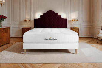 Ensemble Matelas Sommier 180x200 cm - Sommier Blanc (en kit) - George V