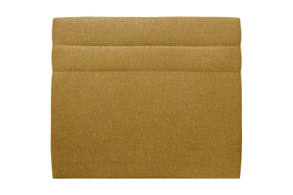 Tête de lit 140 cm Lignes - Tissu Toile Natté Jaune