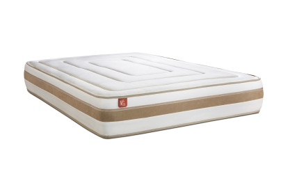 Ensemble Matelas Sommier 160x200 cm - 2 Sommiers Blanc - Le Raffiné
