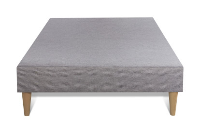 Ensemble Matelas Sommier 90x200 cm - Sommier Gris (déjà monté) - Vingt-Six PLUS