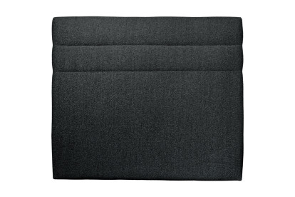 Tête de lit 160 cm Lignes - Tissu Bouclette Noir