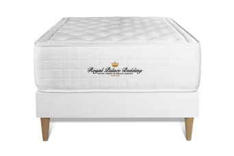 Ensemble Matelas Sommier 90x200 cm - Sommier Blanc (en kit) - Buckingham Ensemble Matelas Sommier 90x200 cm - Sommier Blanc (en kit) - Buckingham