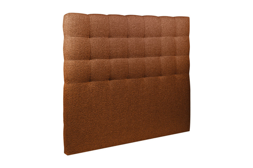 Tête de lit 150 cm Capitonnée - Tissu Bouclette Terracotta