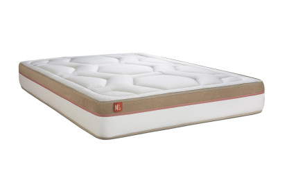 Ensemble Matelas Sommier 160x200 cm - 2 Sommiers Blanc - Le Cosy
