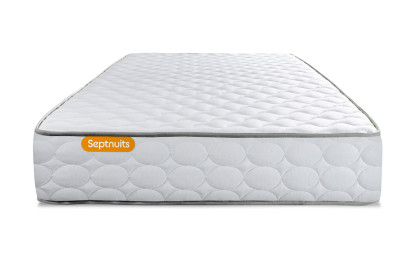 Ensemble Matelas Sommier 90x190 cm - Sommier Blanc (en kit) - Memo