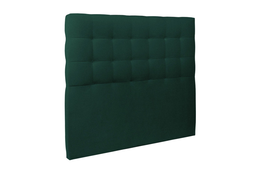 Lit 150x190 cm avec Tête de lit capitonnée - Tissu Velours