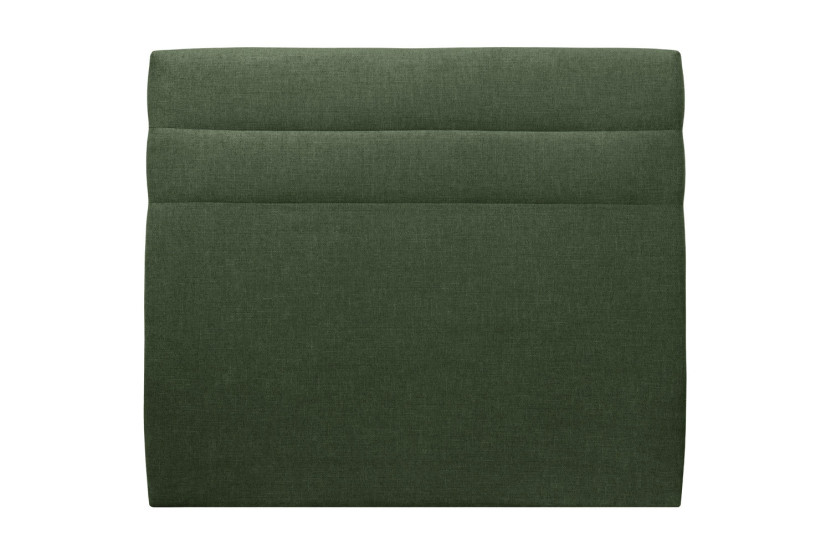 Tête de lit 160 cm Lignes - Tissu Toile Natté Vert Kaki