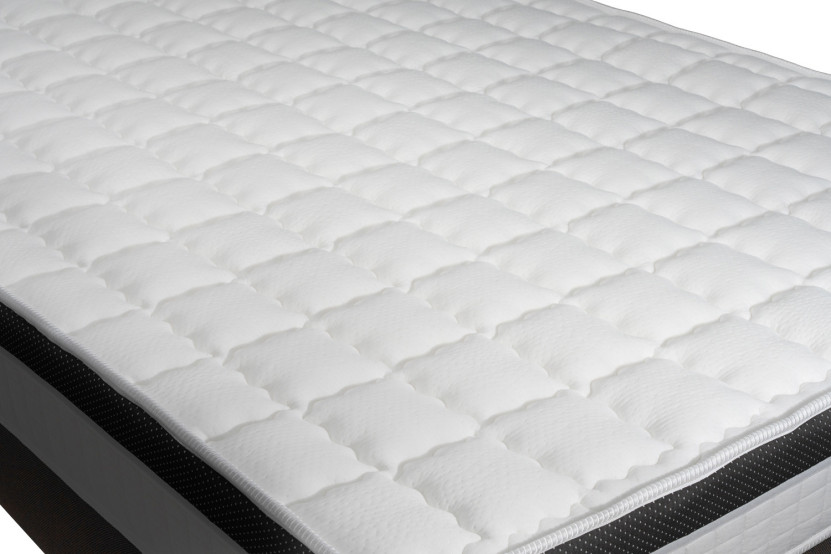 Ensemble Matelas Sommier 160x200 cm - Sommier Blanc (en kit) - Supérieur