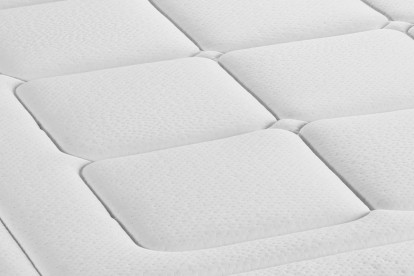 Ensemble Matelas Sommier 90x190 cm - Sommier Noir (en kit) - Balmoral