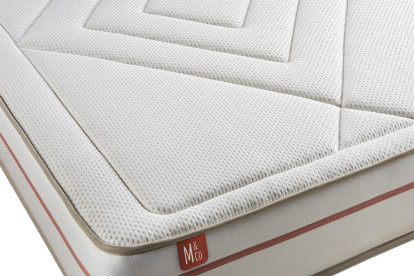 Ensemble Matelas Sommier 90x190 cm - Sommier Beige (en kit) - Le Paisible