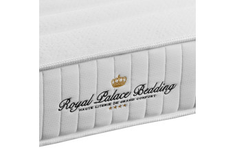Ensemble Matelas Sommier 90x190 cm - Sommier Noir (déjà monté) - Nottingham