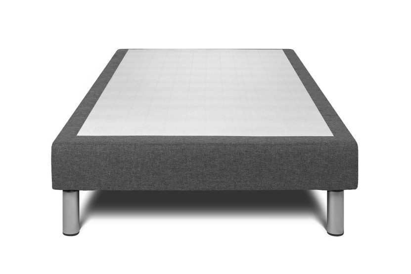 Ensemble Matelas Sommier 200x200 cm - 2 Sommiers Gris - Vitalspring Recover