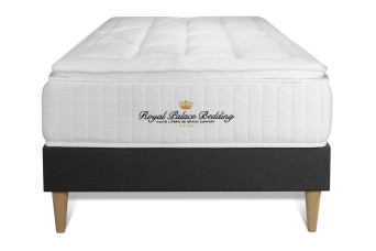 Ensemble Matelas Sommier 80x200 cm - Sommier Noir (déjà monté) - George V