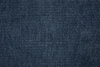 Lit 150x190 cm - Sommier à lattes H29 cm + tête de lit capitonnée - Tissu Toile natté Bleu Océan
