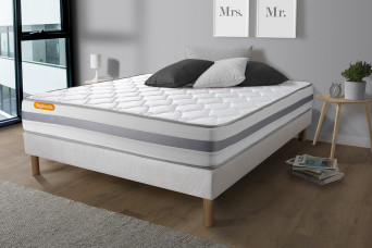 Matelas 180x200 cm Ressorts ensachés et Mémoire de forme - Memo Spring