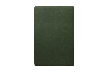 Lit 90x190 cm - Sommier tapissier H35 cm + tête de lit tapissée - Tissu Toile natté Vert Kaki