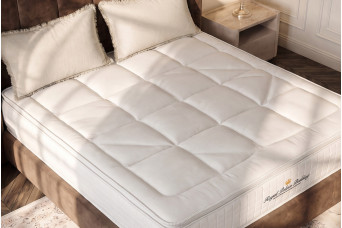 Matelas 80x190 cm Ressorts ensachés et Mémoire de forme - George V