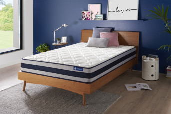 Matelas 200x200 cm Ressorts ensachés et Mémoire de forme - Actiflex Ergo
