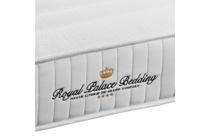 Ensemble Matelas Sommier 140x190 cm - Sommier Noir (déjà monté) - Nottingham