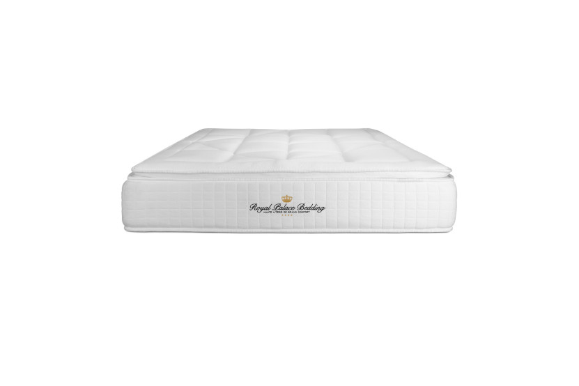 Ensemble Matelas Sommier 160x200 cm - 2 Sommiers Blanc - George V