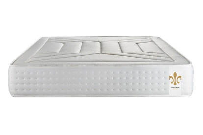 Pack lit complet 180x200 cm - Matelas + 2 Sommiers Gris + 2 oreillers + Couette - Vingt-Quatre