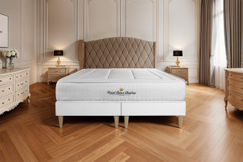 Ensemble Matelas Sommier 160x200 cm - 2 Sommiers Blanc - Balmoral Ensemble Matelas Sommier 160x200 cm - 2 Sommiers Blanc - Balmoral