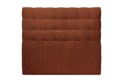 Tête de lit 160 cm Capitonnée - Tissu Bouclette Terracotta