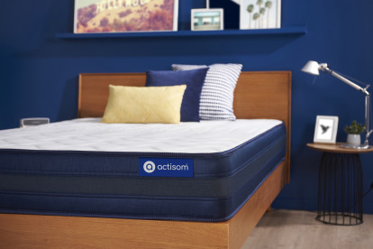 Matelas 80x200 cm Ressorts ensachés et Mémoire de forme - Actiflex Tech