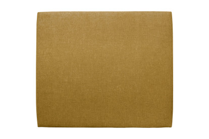 Tête de lit 160 cm Tapissée - Tissu Toile Natté Jaune