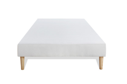 Ensemble Matelas Sommier 90x200 cm - Sommier Blanc (déjà monté) - Le Cosy