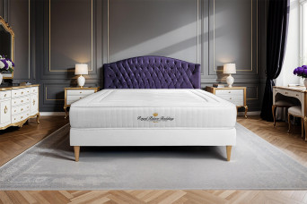 Ensemble Matelas Sommier 180x200 cm - Sommier Blanc (en kit) - Nottingham Ensemble Matelas Sommier 180x200 cm - Sommier Blanc (en kit) - Nottingham